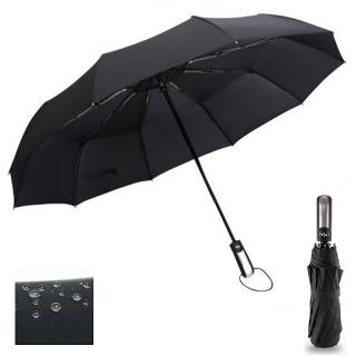 Wind Resistant Three Folding Automatic Umbrella Rain Women Auto Luxury_1